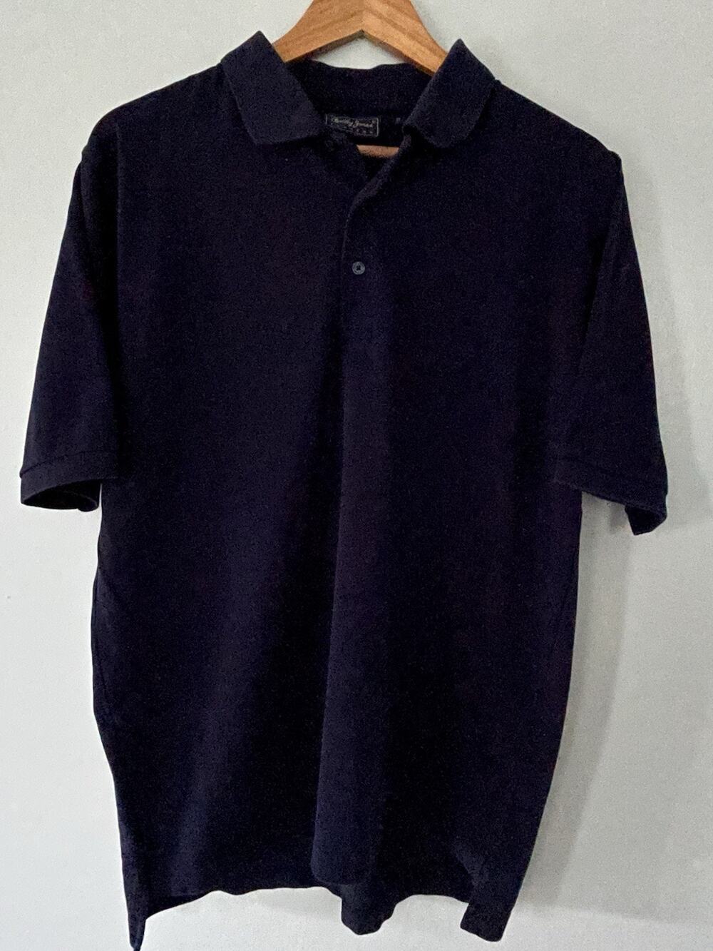 Bobby Jones Players Navy Blue Golf Polo Shirt Mens Medium